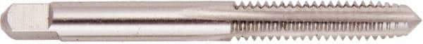 Regal Cutting Tools - M12x1.25 Metric Fine 6H 4 Flute Bright Finish High Speed Steel Straight Flute Standard Hand Tap - Plug, Right Hand Thread, 3-3/8" OAL, 1-21/32" Thread Length, D5 Limit, Oversize - Exact Industrial Supply