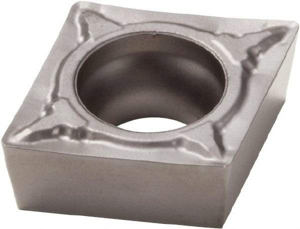 Seco - CCMT21.51 F1 Grade TP1020 Cermet Turning Insert - Uncoated, 80° Diamond, 1/4" Inscr Circle, 3/32" Thick, 1/64" Corner Radius - Eagle Tool & Supply