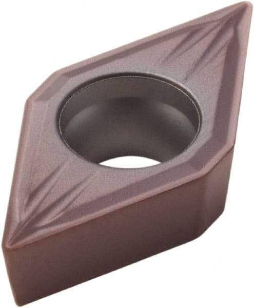 Seco - DCMT32.50.5 MF2 Grade TP1030 Cermet Turning Insert - Uncoated, 55° Diamond, 3/8" Inscr Circle, 5/32" Thick, 0.0078" Corner Radius - Eagle Tool & Supply