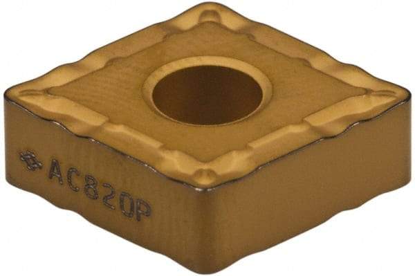 Sumitomo - CNMG432 ESX Grade AC820P Carbide Turning Insert - 80° Diamond, 1/2" Inscr Circle, 3/16" Thick, 1/32" Corner Radius - Eagle Tool & Supply