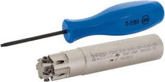 Iscar - 5/8" Cut Diam, 0.197" Max Depth of Cut, 5/8" Shank Diam, 3.11" OAL, Indexable Square Shoulder End Mill - T290 LN.T 0502 Inserts, Cylindrical Shank, 90° Lead Angle, Through Coolant, Series SumoMill - Eagle Tool & Supply