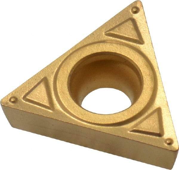 Sumitomo - TCMT32.51 ENK Grade AC830P Carbide Turning Insert - 60° Triangle, 3/8" Inscr Circle, 5/32" Thick, 1/64" Corner Radius - Eagle Tool & Supply