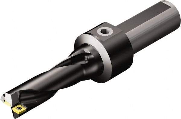 Sandvik Coromant - 4.488" Max Drill Depth, 3xD, 1.437" Diam, Indexable Insert Drill - 2 Inserts, 1-1/2" Shank Diam, Flange Shank - Eagle Tool & Supply