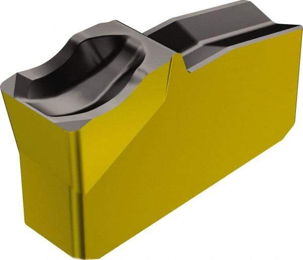 Sandvik Coromant - N151.230 4E 4225 Grade, 0.1181" Cutting Width, Carbide Cutoff Insert - 0° Neutral Lead Angle, 0.0118" Cnr Rad, TiCN/Al2O3/TiN Coated - Eagle Tool & Supply