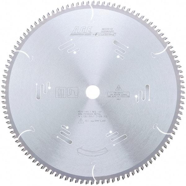 Amana Tool - 14" Diam, 1" Arbor Hole Diam, 108 Tooth Wet & Dry Cut Saw Blade - Carbide-Tipped, Clean Action, Standard Round Arbor - Eagle Tool & Supply