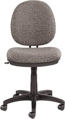 ALERA - 34-39" High Task Chair - 19" Wide x 25-3/4" Deep, 100% Acrylic Seat, Graphite Gray - Eagle Tool & Supply