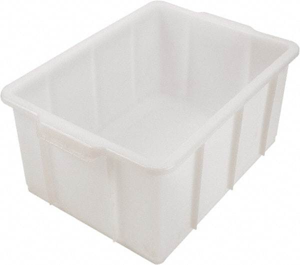 Dynalon Labware - 5.3 Gal, Clear Polyethylene Tote Container - Nesting, 16.3" Long x 12.4" Wide x 7.9" High - Eagle Tool & Supply