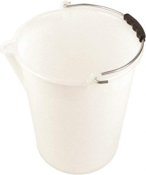 Dynalon Labware - 3-3/16 Gal Translucent Tapered Conical Polyethylene Bucket - 11-13/16" High x 11" Diam - Eagle Tool & Supply