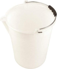 Dynalon Labware - 3-3/16 Gal Translucent Tapered Conical Polyethylene Bucket - 11-13/16" High x 11" Diam - Eagle Tool & Supply