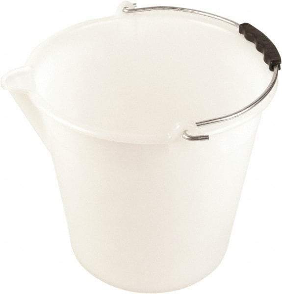 Dynalon Labware - 2-3/8 Gal Translucent Tapered Conical Polyethylene Bucket - 11" High x 9-13/16" Diam - Eagle Tool & Supply