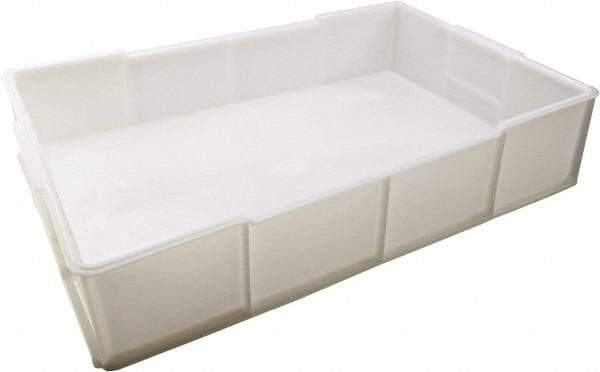 Dynalon Labware - White Polyethylene Tote Container - Stacking, 21.3" Long x 13.8" Wide x 4-1/2" High - Eagle Tool & Supply