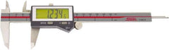 SPI - 0 to 12" Range 0.0005" Resolution, IP67 Electronic Caliper - Stainless Steel with 2.35" Stainless Steel Jaws, 0.0016" Accuracy - Eagle Tool & Supply