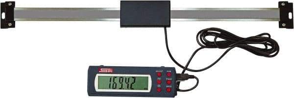 SPI - Electronic Linear Scales Maximum Measurement (Inch): 12 Horizontal or Vertical: Horizontal, Vertical - Eagle Tool & Supply