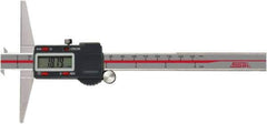 SPI - 0" to 6" Electronic Depth Gage - 0.001" Accuracy, 0.0005" Resolution, 4" Base Length - Eagle Tool & Supply