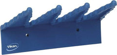 Vikan - 22 Lb, 6-1/2" Wide, 2-1/2" High, Polypropylene, Wall Bracket - 9-1/2" Long, 3 Holders - Eagle Tool & Supply