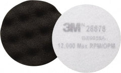 3M - 5-1/4" Diam Foam Buffing & Backing Pad - Hook & Loop Attachment - Eagle Tool & Supply