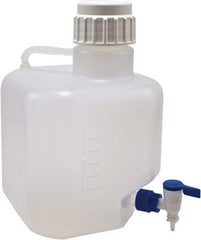 Dynalon Labware - 10,000 mL Carboy - Polypropylene, Translucent, 14.1" High x 9.4" Diam, 90mm Cap - Eagle Tool & Supply