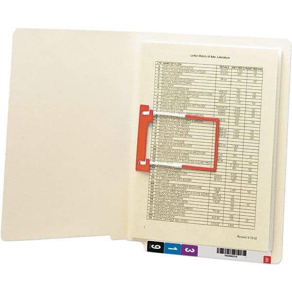 SMEAD - 12-1/4 x 9-1/2", Letter Size, Manila, File Folders with End Tab - 11 Point Stock, Straight Tab Cut Location - Eagle Tool & Supply