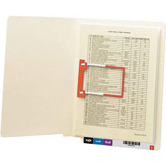 SMEAD - 12-1/4 x 9-1/2", Letter Size, Manila, File Folders with End Tab - 11 Point Stock, Straight Tab Cut Location - Eagle Tool & Supply