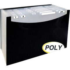 SMEAD - 15 x 9-1/4", Legal, Black, Expansion Folders - Assorted Tab Cut Location - Eagle Tool & Supply