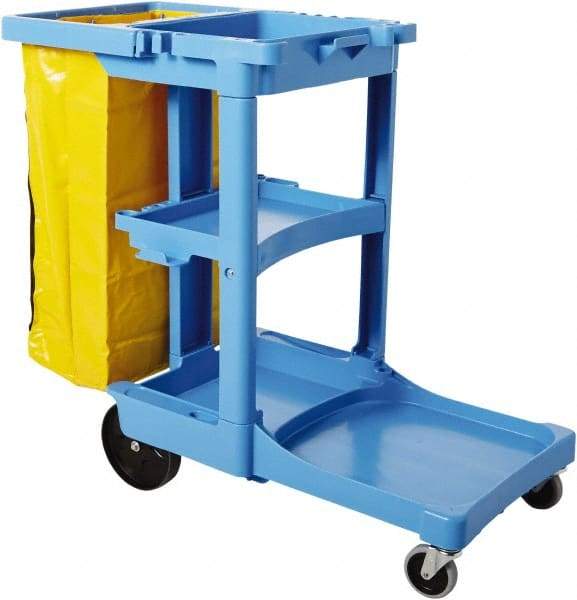 Rubbermaid - Plastic Janitor Cart - 21-3/4" Width - Eagle Tool & Supply