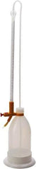 Dynalon Labware - 25 ml Borosilicate Glass Burette, Polyethylene Bottle Titrating Burette - 6-1/2" Diam x 24-1/64" High - Eagle Tool & Supply