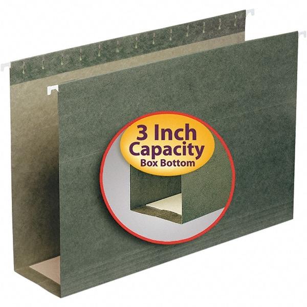 SMEAD - 9-1/2 x 14-1/2", Legal, Standard Green, Hanging File Folder - 11 Point Stock - Eagle Tool & Supply