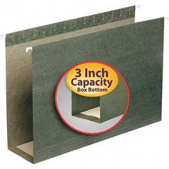 SMEAD - 9-1/2 x 14-1/2", Legal, Standard Green, Hanging File Folder - 11 Point Stock - Eagle Tool & Supply