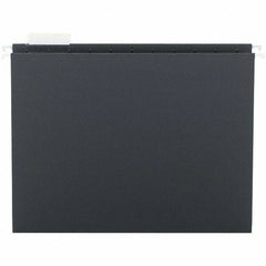 SMEAD - 12-1/4 x 9-1/2", Letter Size, Black, Hanging File Folder - 11 Point Stock, 1/5 Tab Cut Location - Eagle Tool & Supply
