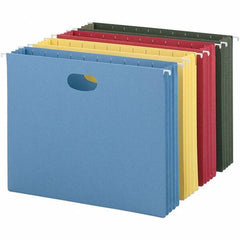 SMEAD - 12-1/4 x 9-1/2", Letter Size, Assorted Colors, Hanging File Folder - 11 Point Stock - Eagle Tool & Supply