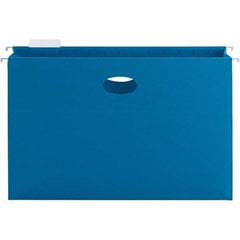 SMEAD - 9-1/2 x 14-1/2", Legal, Sky Blue, Hanging File Folder - 11 Point Stock, 1/5 Tab Cut Location - Eagle Tool & Supply