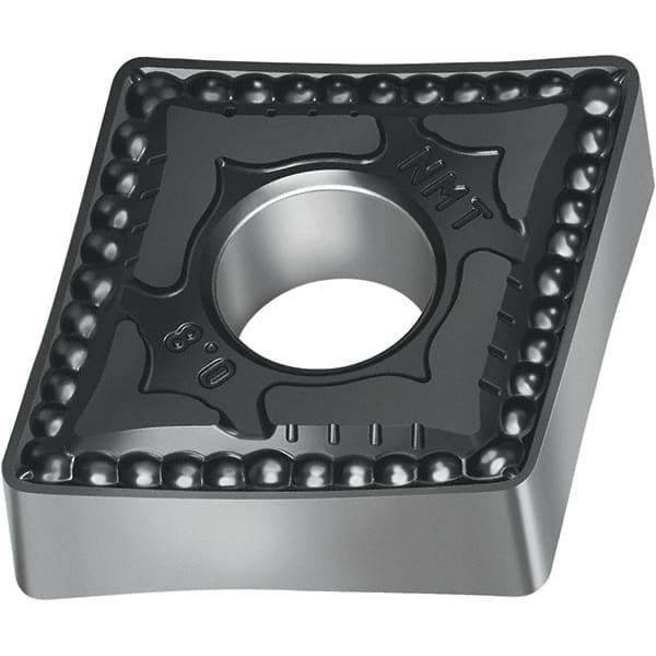 Walter - CNMG NMT Grade WSM20S Turning Insert - TiAlN+Al2O3+(Al) Finish, 80° Rhombic, 12.7mm Inscr Circle, 4.76mm Thick, 1.2mm Corner Radius - Eagle Tool & Supply