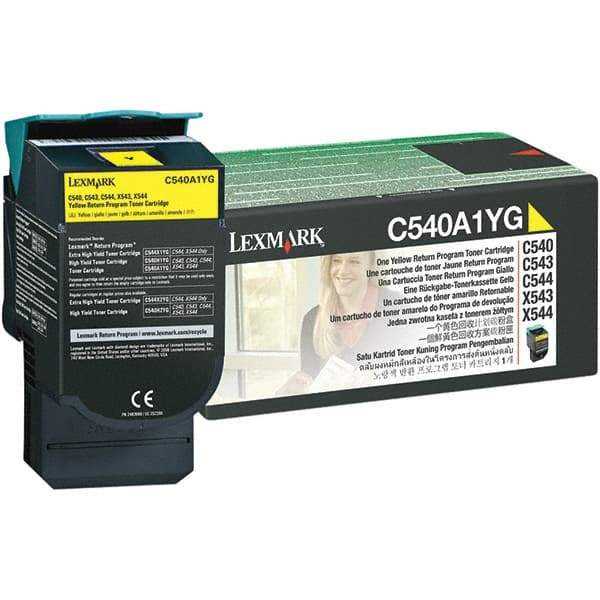 Lexmark - Yellow Toner Cartridge - Use with Lexmark C540n, C543dn, C544dn, C544dtn, C544dw, C544n, C546dtn, X543dn, X544dn, X544dtn, X544dw, X544n, X546dtn - Eagle Tool & Supply