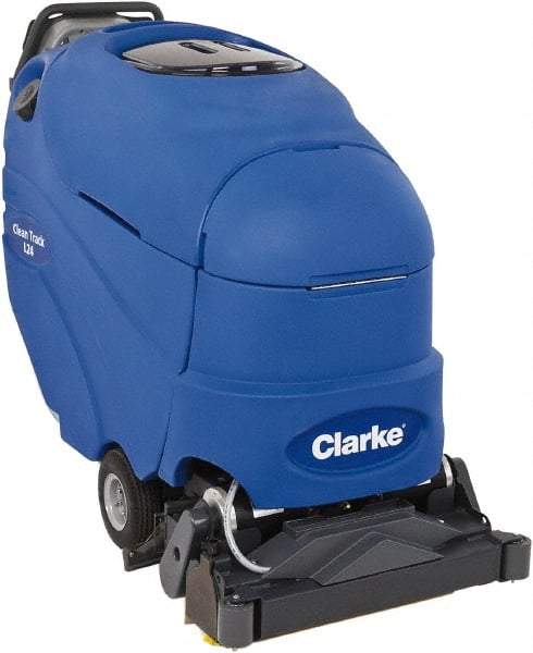 Clarke - 24" Cleaning Width, 70" Water Lift, Walk Behind Carpet Extractor - 93 CFM Air Flow, 20 Gal Tank Capacity, 16 Gal Tank Recovery Capacity, 100 Pump psi - Eagle Tool & Supply