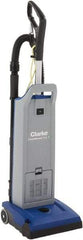 Clarke - Single Motor Upright Vacuum Cleaner - 11-1/2" Cleaning Width, 9" Amps, Ergonomic Handle - Eagle Tool & Supply