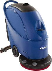 Clarke - 20" Cleaning Width, Battery Powered Floor Scrubber - 0.75 hp, 160 RPM, 10.5 Gal Tank Capacity - Eagle Tool & Supply