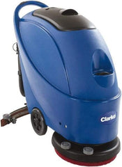 Clarke - 17" Cleaning Width, Electric Floor Scrubber - 1 hp, 150 RPM, 13.2 Gal Tank Capacity - Eagle Tool & Supply