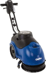 Clarke - 15" Cleaning Width, Battery Powered Floor Scrubber - 0.33 hp, 150 RPM, 3.5 Gal Tank Capacity - Eagle Tool & Supply