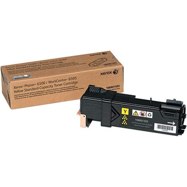 Xerox - Yellow Toner Cartridge - Use with Xerox Phaser 6500, WorkCentre 6505 - Eagle Tool & Supply