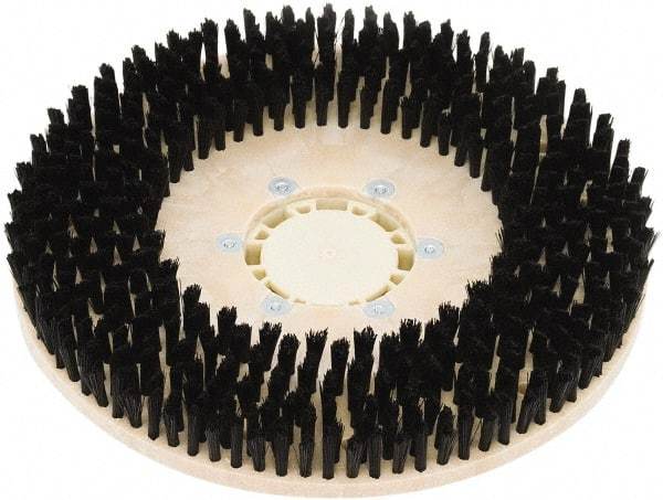 Clarke - 34" Diam Scrubbing Brush - 17" Machine, Black Pad, Nylon - Eagle Tool & Supply