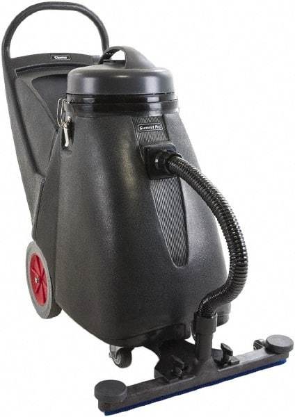 Clarke - 18 Gal Plastic Tank, Electric Powered Wet/Dry Vacuum - 1.17 Peak hp, 110 Volt, 8 Amps, 9' Hose Fitting, Cloth Filter, Accessories Included - Eagle Tool & Supply