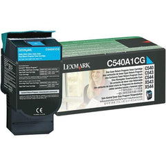 Lexmark - Cyan Toner Cartridge - Use with Lexmark C540n, C543dn, C544dn, C544dtn, C544dw, C544n, C546dtn, X543dn, X544dn, X544dtn, X544dw, X544n, X546dtn - Eagle Tool & Supply