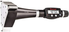 Starrett - 4" to 5", IP67, Carbide Face Electronic Inside Micrometer - 0.00005" Resolution, 0.00025" Accuracy, 4-1/2" Gage Depth - Eagle Tool & Supply