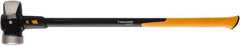 Fiskars - 10 Lb Head, 36" Long Sledge Hammer - Steel Head, Steel Handle with Grip - Eagle Tool & Supply