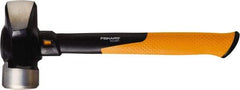 Fiskars - 4 Lb Head, 14" Long Sledge Hammer - Steel Head, Steel Handle with Grip - Eagle Tool & Supply