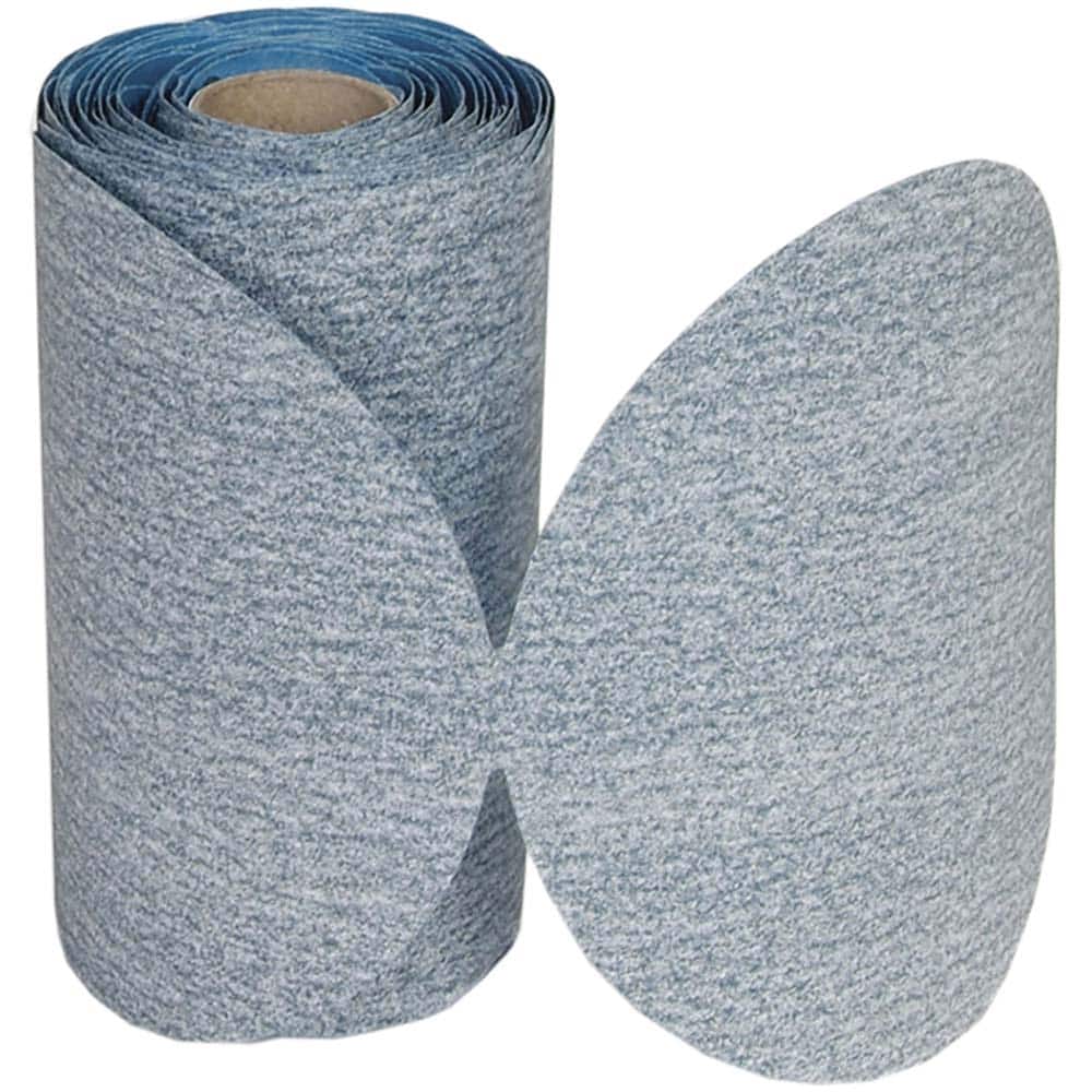 Norton - 5" Diam, 240 Grit Silicon Carbide Adhesive PSA Disc - Eagle Tool & Supply