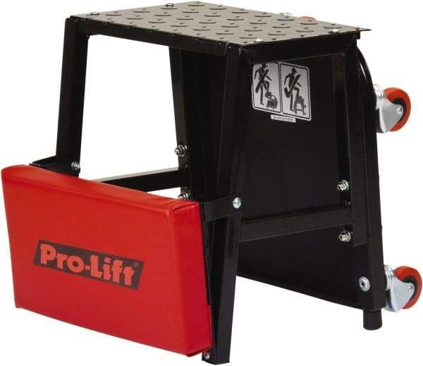 Omega Lift Equipment - 300 Lb Capacity, 4 Wheel Creeper Seat - Alloy Steel, 16.93" Long x 5.91" Overall Height x 14" Wide - Eagle Tool & Supply
