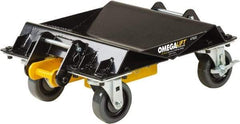 Omega Lift Equipment - 4 Wheel, 2,000 Lb Capacity, One Pair Dolly without Handle - 4" Casters, 10 to 36" Polyurethane Mold on Polyetyhylene Wheels - Eagle Tool & Supply