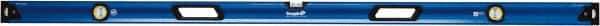 Empire Level - 96" Long 3 Vial Box Beam Level - Metal, Blue, 1 Level & 2 Plumb Vials - Eagle Tool & Supply