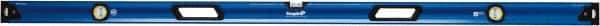 Empire Level - Magnetic 78" Long 3 Vial Box Beam Level - Metal, Blue, 1 Level & 2 Plumb Vials - Eagle Tool & Supply